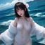 读者安静的海浪的头像，沉静女性形象